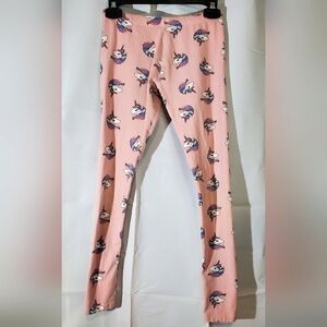 🏷5/$20🏷 George Pink Cartoon Unicorn Print Leggings - Kids XL (14-16) Tall/Long